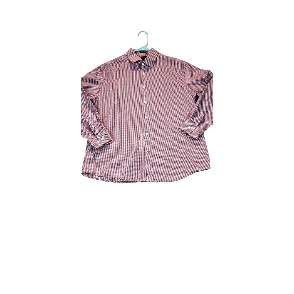 Tommy Hilfiger mens shirt Slim Fit L Multicolor Long Sleeve gingham plaid dad